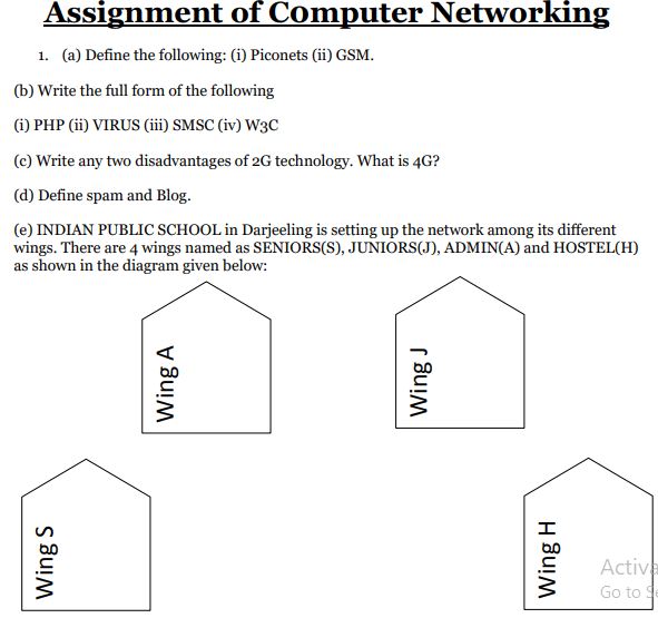 cbse class 12 computer science computer networking worksheet practice